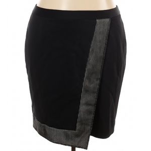 Lane Bryant Wrap Leather Detail Pencil Skirt 28